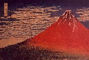 Katsushika Hokusai Mount Fuji in Clear Weather oil on canvas